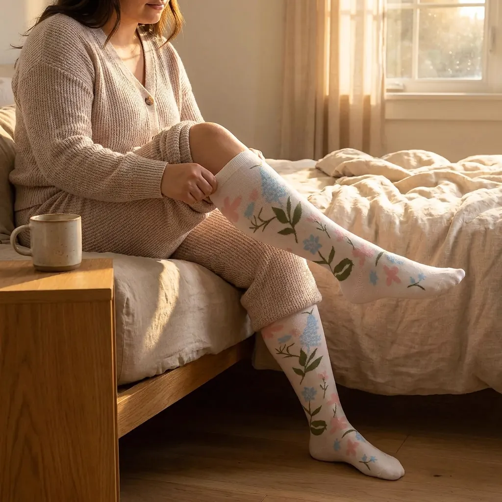 Easy morning routine with compression socks